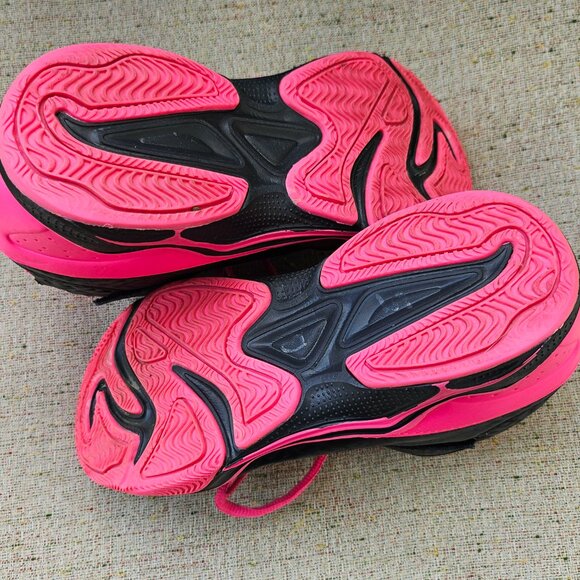 BCG Girl Shoe Black Pink Sneaker Mid Top Athlete Jogger Size 4.5 Kids - Picture 8 of 10
